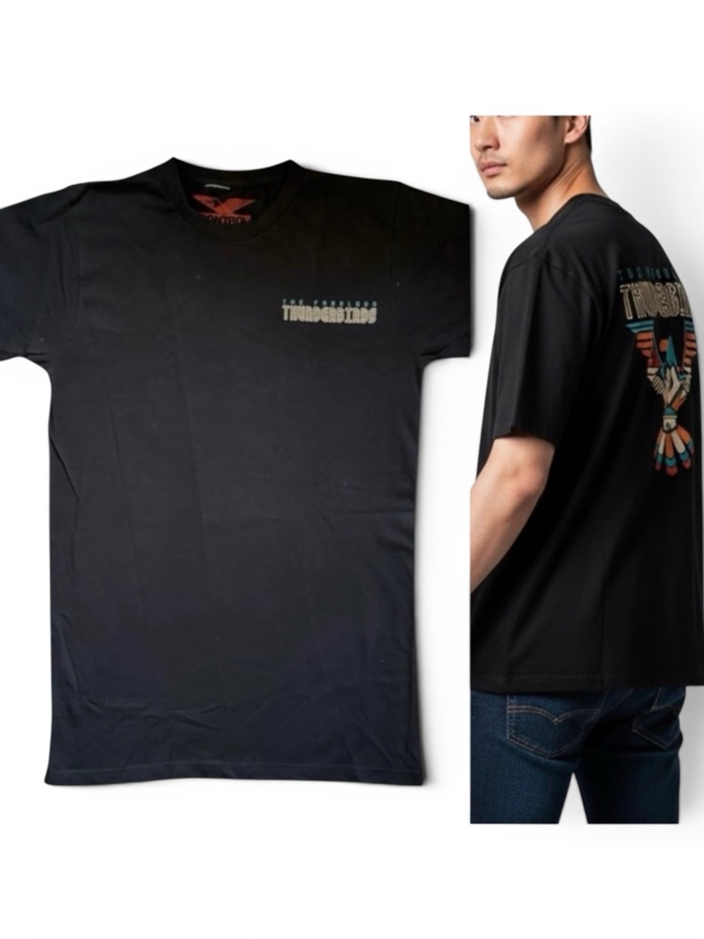 The Fabulous Thunderbirds Band Tee Black Graphic T-Shirt Small